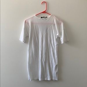 NEW Pretty Little Thing Petite White T Shirt Dress